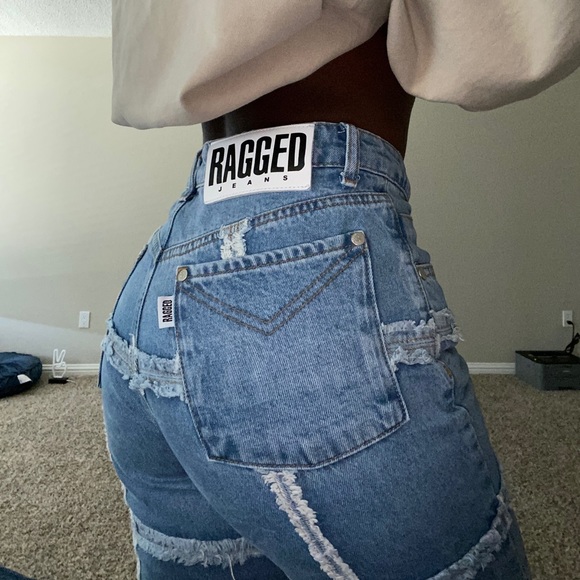 Ragged Denim Jeans - Picture 1 of 5